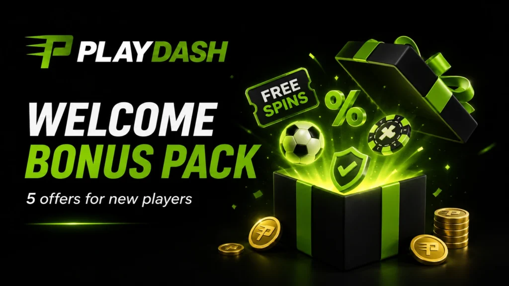 PlayDash Welcome Bonus Pack with free spins and bonus rewards