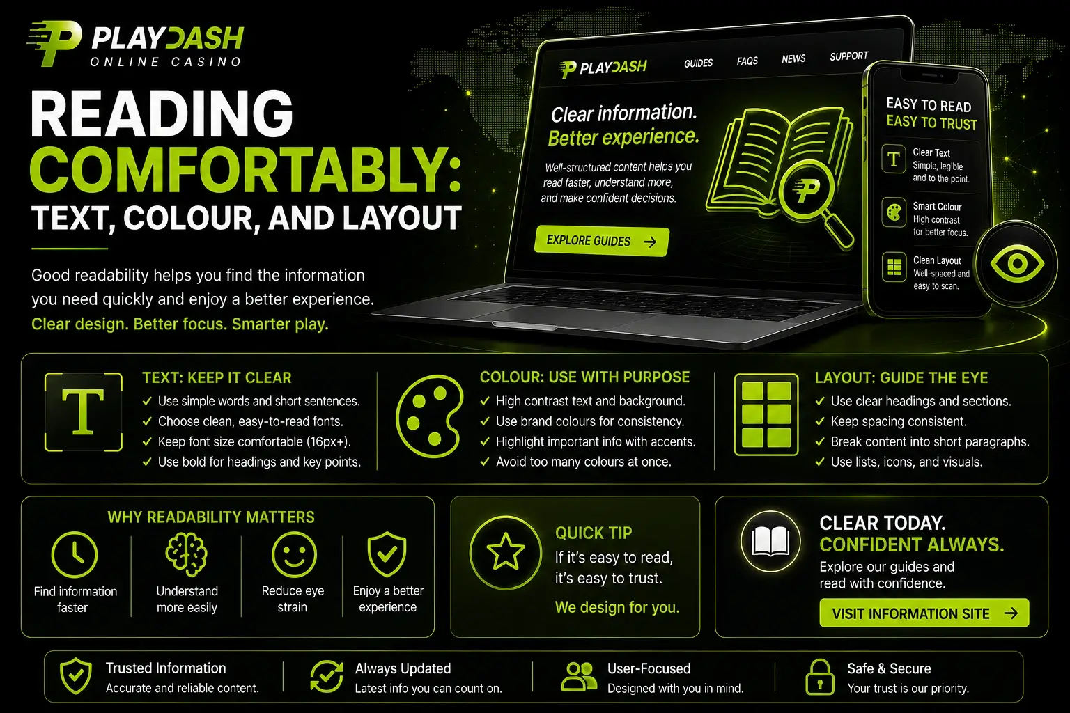 Reading Comfortably: Text, Colour, and Layout