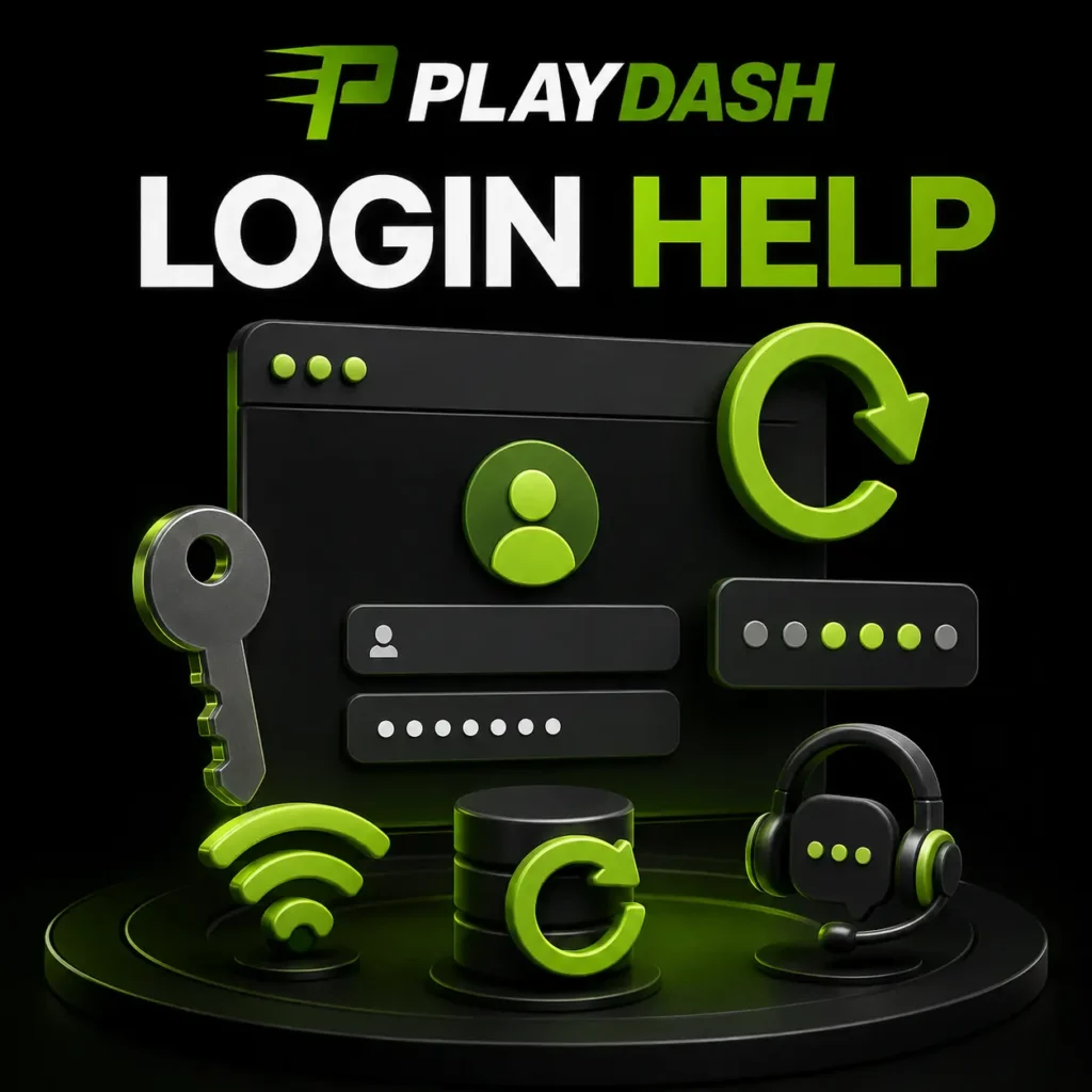 PlayDash login help and account recovery tools