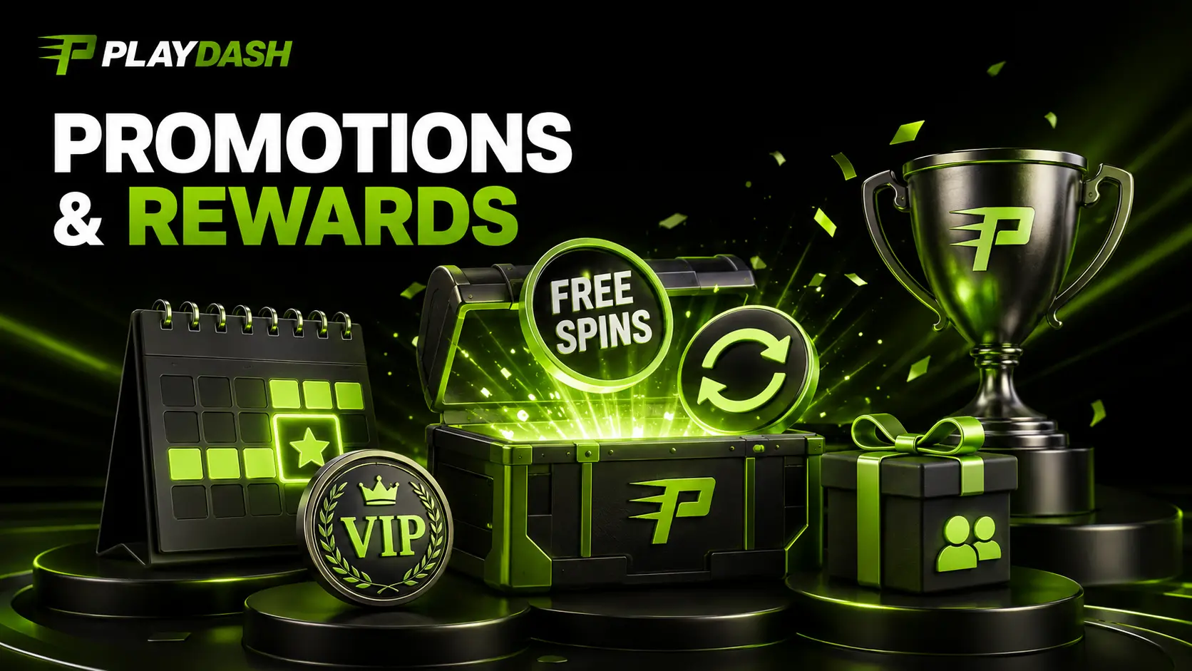 PlayDash promotions and rewards with free spins, VIP benefits and tournaments
